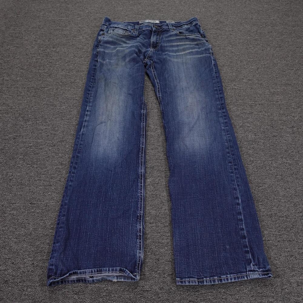 BKE Carter Jeans Mens 32x31 Blue Medium Wash Relaxed Bootcut Stretch Denim Pants